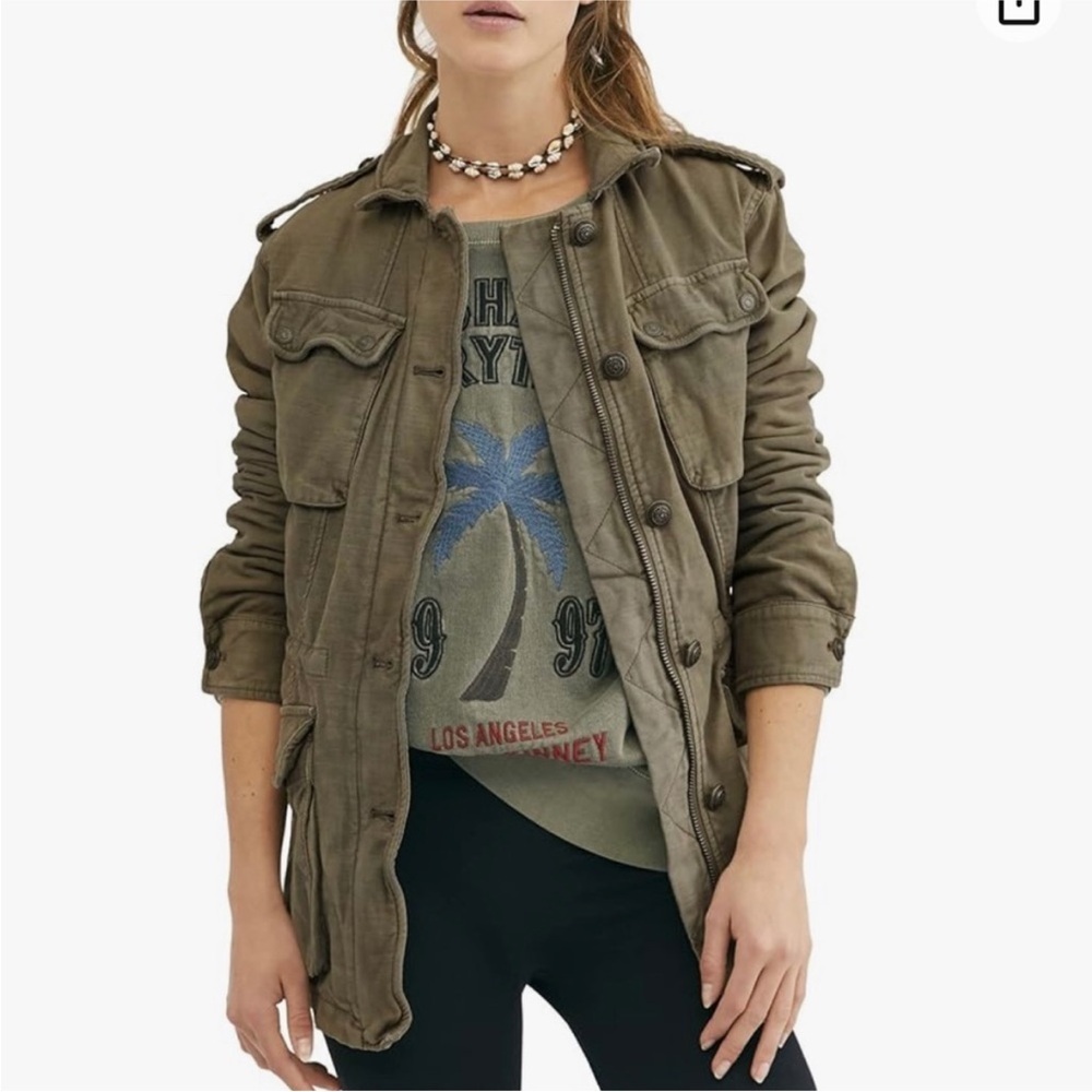 Free People Not Your Brother’s Military Utility Jacket - Picture 3 of 15